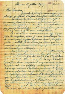 Juillet 1917, page 1 - E. Mabille lance l'idée d'un voyage d'un groupe de Bassoutos à Paris